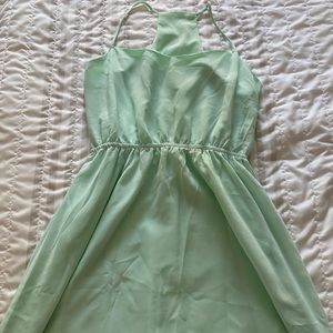 Sea foam high-low sleeveless dress - Small